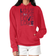 Montreal Canadiens G-III 4Her by Carl Banks Women's Hockey Love Fleece Pullover Hoodie - Red Hoodies