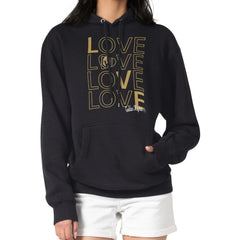 Vegas Golden Knights G-III 4Her by Carl Banks Women's Hockey Love Fleece Pullover Hoodie - Black Hoodies