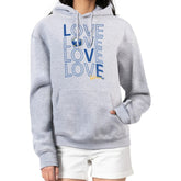 Buffalo Sabres G-III 4Her by Carl Banks Women's Hockey Love Fleece Pullover Hoodie - Gray Hoodies