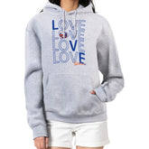New York Islanders G-III 4Her by Carl Banks Women's Hockey Love Fleece Pullover Hoodie - Gray Hoodies
