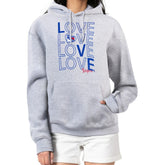 New York Rangers G-III 4Her by Carl Banks Women's Hockey Love Fleece Pullover Hoodie - Gray Hoodies