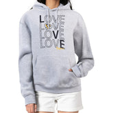 Pittsburgh Penguins G-III 4Her by Carl Banks Women's Hockey Love Fleece Pullover Hoodie - Gray Hoodies