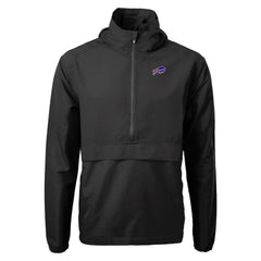 Buffalo Bills Cutter & Buck Charter Eco Recycled Anorak Half-Zip Jacket - Black on sale