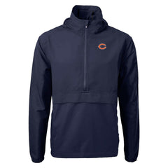 Chicago Bears Cutter & Buck Charter Eco Recycled Anorak Half-Zip Jacket - Navy cheap