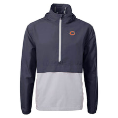 Chicago Bears Cutter & Buck Charter Eco Recycled Anorak Half-Zip Jacket - Blue for sale