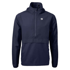 New York Giants Cutter & Buck Charter Eco Recycled Anorak Half-Zip Jacket - Blue for sale