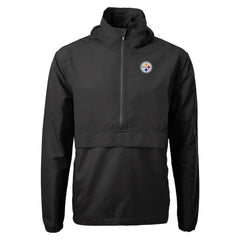 Pittsburgh Steelers Cutter & Buck Charter Eco Recycled Anorak Half-Zip Jacket - Black online