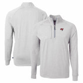 Tampa Bay Buccaneers Cutter & Buck Adapt Eco Knit Quarter-Zip Pullover Top - Heather Gray outlet