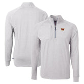 Washington Commanders Cutter & Buck Adapt Eco Knit Quarter-Zip Pullover Top - Heather Gray outlet