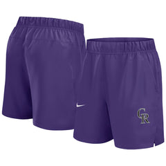 Colorado Rockies Woven Victory Dri-FIT Shorts Purple