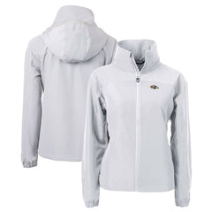 Baltimore Ravens Cutter & Buck Women's Charter Eco Recycled Full-Zip Jacket - Gray online