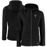 Atlanta Falcons Cutter & Buck Women's Evoke Eco Softshell Recycled Full-Zip Hooded Jacket - Black discount