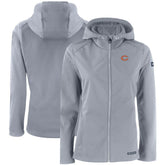 Chicago Bears Cutter & Buck Women's Evoke Eco Softshell Recycled Full-Zip Hooded Jacket - Gray outlet