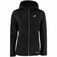 Detroit Lions Cutter & Buck Women's Evoke Eco Softshell Recycled Full-Zip Hooded Jacket - Black sale