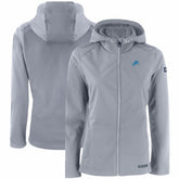 Detroit Lions Cutter & Buck Women's Evoke Eco Softshell Recycled Full-Zip Hooded Jacket - Gray outlet