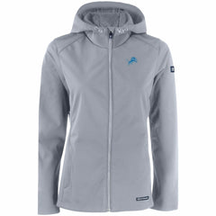 Detroit Lions Cutter & Buck Women's Evoke Eco Softshell Recycled Full-Zip Hooded Jacket - Gray outlet