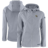New Orleans Saints Cutter & Buck Women's Evoke Eco Softshell Recycled Full-Zip Hooded Jacket - Gray outlet