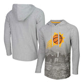 Phoenix Suns Stadium Essentials Atrium Raglan Long Sleeve Hoodie T-Shirt - Heather Gray shop