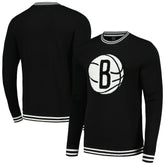 Brooklyn Nets Stadium Essentials Club Level Pullover Sweatshirt - Black on sale