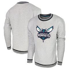 Charlotte Hornets Stadium Essentials Club Level Pullover Sweatshirt - Heather Gray discount