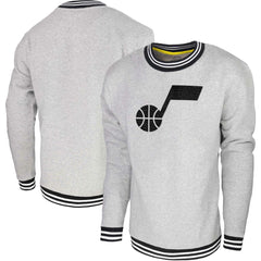 Utah Jazz Stadium Essentials Club Level Pullover Sweatshirt - Heather Gray shop
