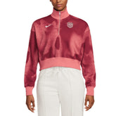 USMNT Women's Phoenix Fleece Cropped Quarter-Zip Jacket - Pink discount