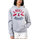 Los Angeles Angels G-III 4Her by Carl Banks Women's City Graphic Pullover Hoodie Heather Gray