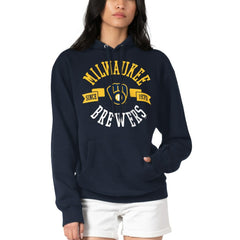 Milwaukee Brewers G-III 4Her by Carl Banks Women's City Graphic Pullover Hoodie Navy