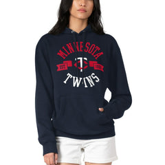 Minnesota Twins G-III 4Her by Carl Banks Women's City Graphic Pullover Hoodie Navy