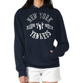 New York Yankees G-III 4Her by Carl Banks Women's City Graphic Pullover Hoodie Navy