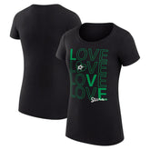 Dallas Stars G-III 4Her by Carl Banks Women's Super-Slim Fit Lightweight Hockey Love T-Shirt - Black T-shirts