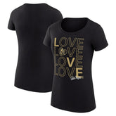 Vegas Golden Knights G-III 4Her by Carl Banks Women's Super-Slim Fit Lightweight Hockey Love T-Shirt - Black T-shirts