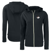 Arizona Cardinals Cutter & Buck Women's Throwback Daybreak Eco Recycled Half-Zip Hoodie - Black on sale