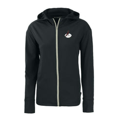 Arizona Cardinals Cutter & Buck Women's Throwback Daybreak Eco Recycled Half-Zip Hoodie - Black on sale