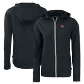 San Francisco 49ers Cutter & Buck Women's Throwback Daybreak Eco Recycled Half-Zip Hoodie - Black sale