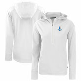 Detroit Lions Cutter & Buck Women's Throwback Daybreak Eco Recycled Half-Zip Hoodie - White on sale