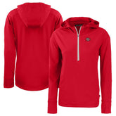 San Francisco 49ers Cutter & Buck Women's Throwback Daybreak Eco Recycled Half-Zip Hoodie - Scarlet cheap