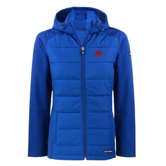 Buffalo Bills Cutter & Buck Women's Throwback Evoke Hybrid Eco Softshell Recycled Full-Zip Hoodie Jacket - Royal cheap