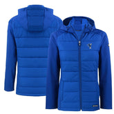 Indianapolis Colts Cutter & Buck Women's Throwback Evoke Hybrid Eco Softshell Recycled Full-Zip Hoodie Jacket - Royal discount