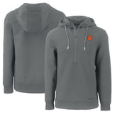 Cincinnati Bengals Cutter & Buck Throwback Roam Eco Half-Zip Recycled Pullover Hoodie - Gray discount