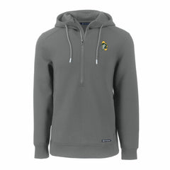 Green Bay Packers Cutter & Buck Throwback Roam Eco Half-Zip Recycled Pullover Hoodie - Gray for sale