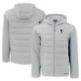 Atlanta Falcons Cutter & Buck Throwback Evoke Hybrid Eco Softshell Recycled Full-Zip Hoodie Jacket - Gray sale
