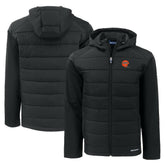 Cincinnati Bengals Cutter & Buck Throwback Evoke Hybrid Eco Softshell Recycled Full-Zip Hoodie Jacket - Black discount