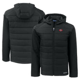 San Francisco 49ers Cutter & Buck Throwback Evoke Hybrid Eco Softshell Recycled Full-Zip Hoodie Jacket - Black sale