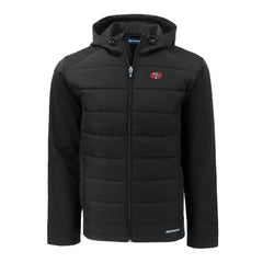 San Francisco 49ers Cutter & Buck Throwback Evoke Hybrid Eco Softshell Recycled Full-Zip Hoodie Jacket - Black sale