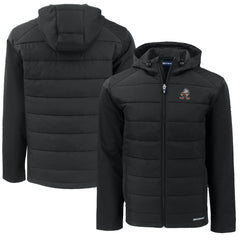 Cleveland Browns Cutter & Buck Throwback Big & Tall Evoke Hybrid Eco Softshell Recycled Full-Zip Jacket - Black discount