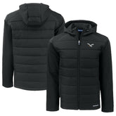 Philadelphia Eagles Cutter & Buck Throwback Big & Tall Evoke Hybrid Eco Softshell Recycled Full-Zip Hoodie - Black discount