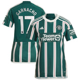 Alejandro Garnacho Manchester United Women's 2023/24 Away Replica Player Jersey – Green