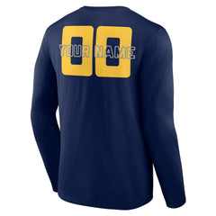 Indiana Pacers Stellar Personalized Name & Number Long Sleeve T-Shirt - Navy for sale