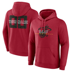 Miami Heat Stellar Personalized Name & Number Pullover Hoodie - Red sale